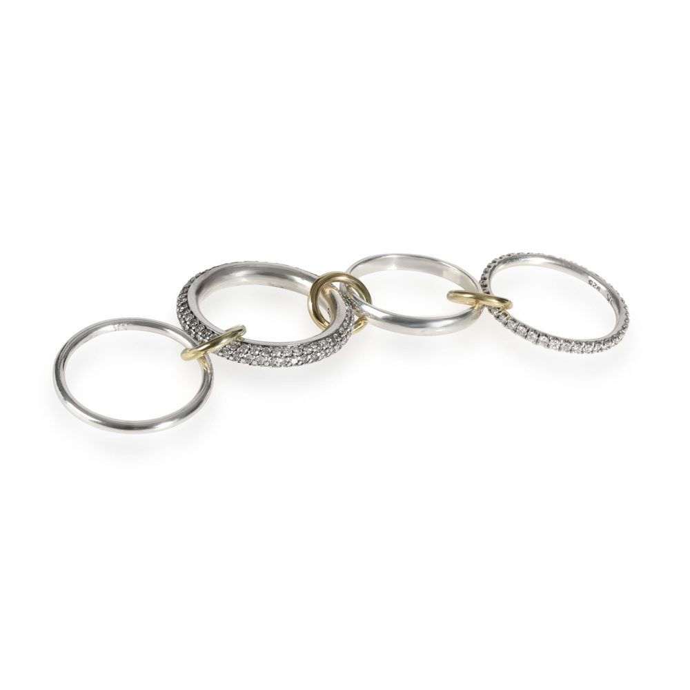 Spinelli Kilcollin Vega SG 4 Ring in Yellow Gold/ Sterling Silver 3.42 CTW